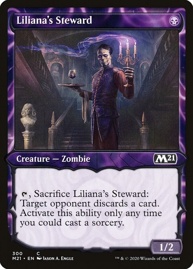 Liliana's Steward (Showcase) 300 card from Core Set 2021