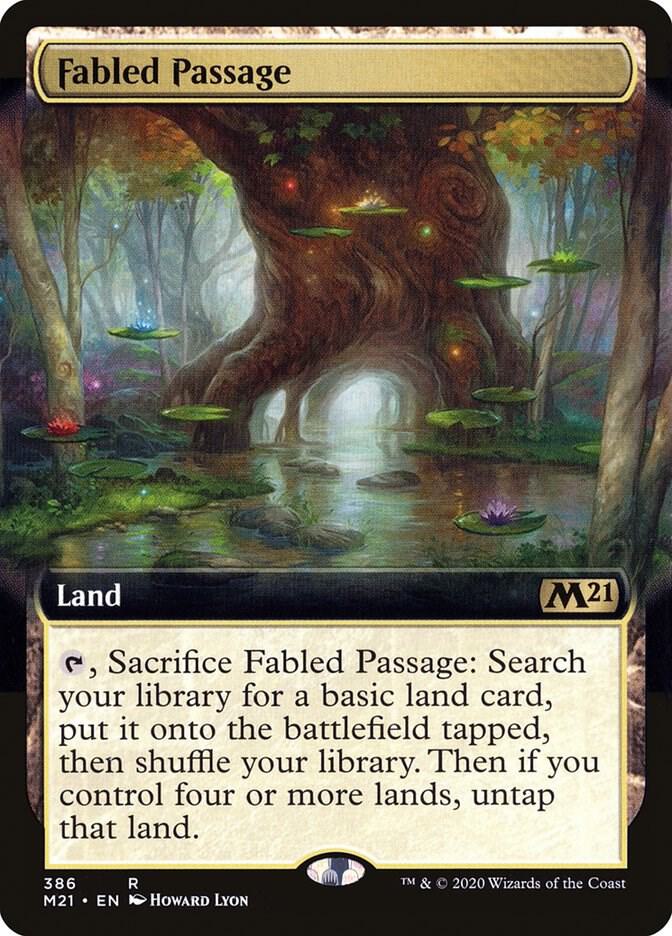Fabled Passage (Extended Art) 386 card from Core Set 2021