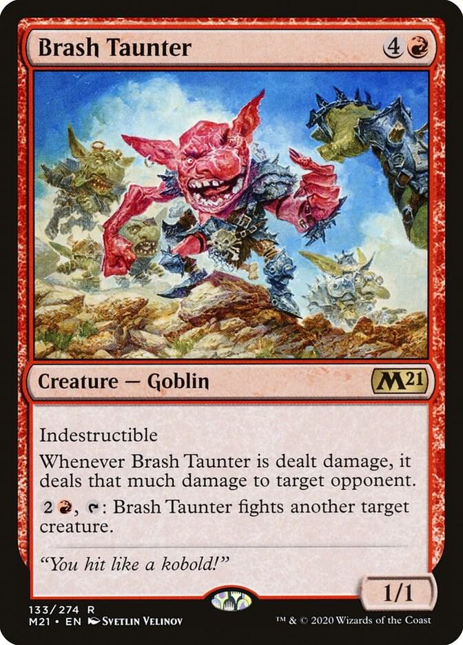 Brash Taunter 133 card from Core Set 2021