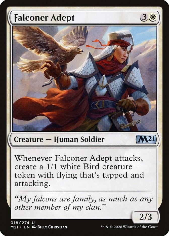 Falconer Adept 18 card from Core Set 2021