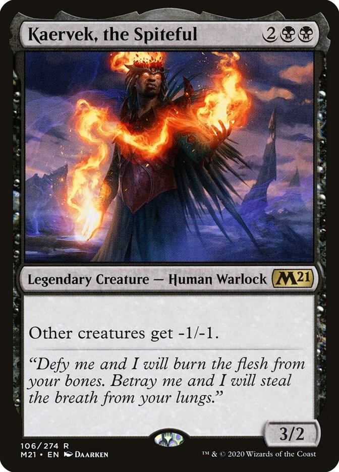 Kaervek, the Spiteful 106 card from Core Set 2021