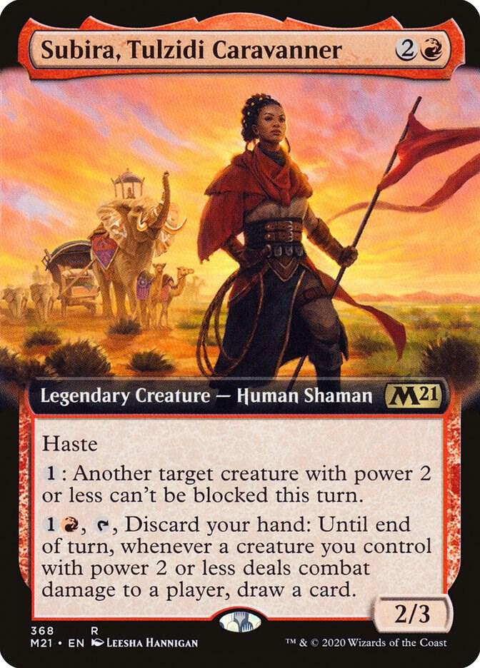Subira, Tulzidi Caravanner (Extended Art) 368 card from Core Set 2021
