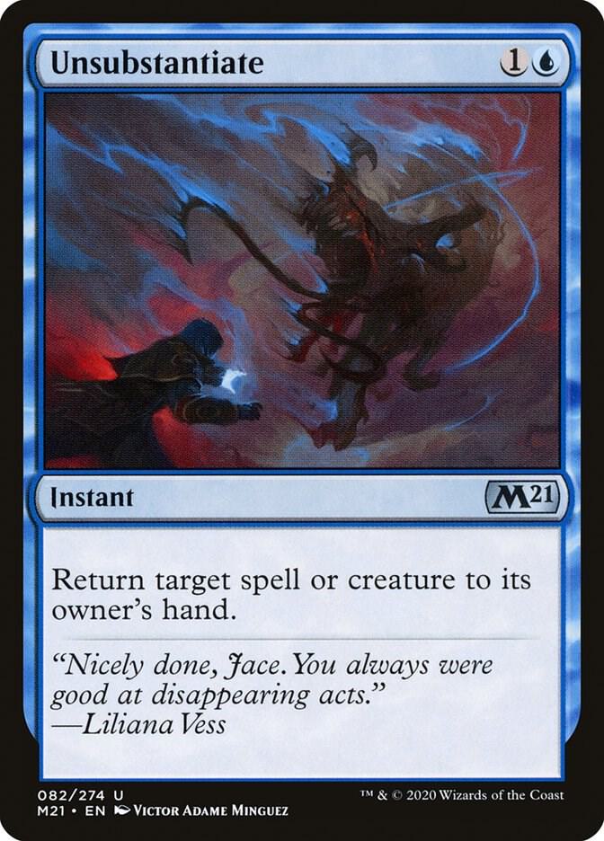Unsubstantiate 82 card from Core Set 2021