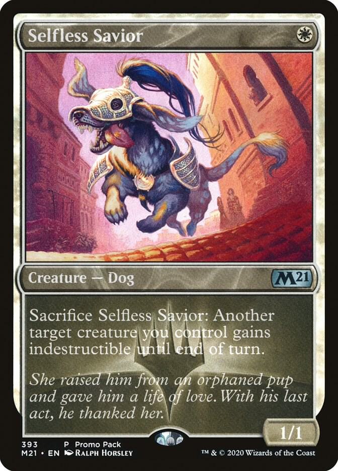 Selfless Savior 393 card from Promo Pack: Core Set 2021