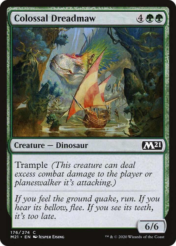 Colossal Dreadmaw 176 card from Core Set 2021