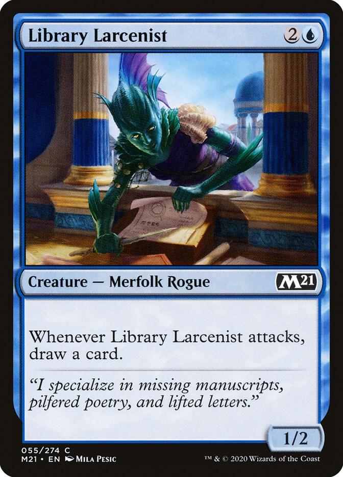 Library Larcenist 55 card from Core Set 2021