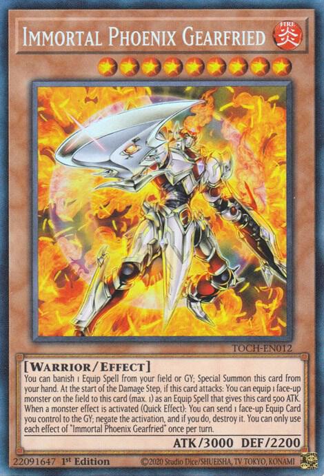 Immortal Phoenix Gearfried (CR) TOCH-EN012 card from Toon Chaos