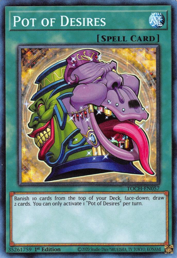 Pot of Desires (CR) TOCH-EN057 card from Toon Chaos