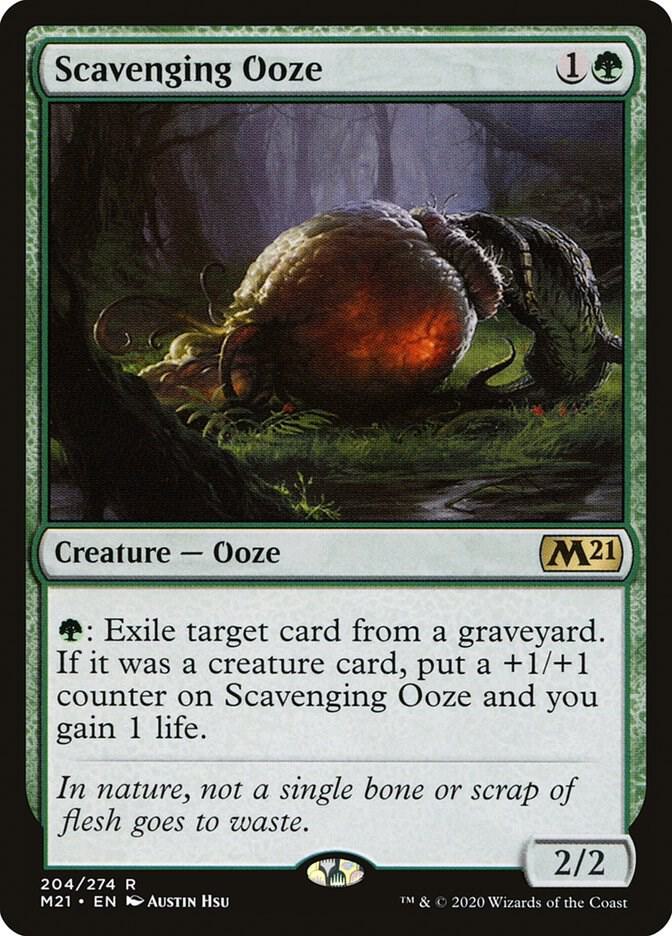 Scavenging Ooze 204 card from Core Set 2021