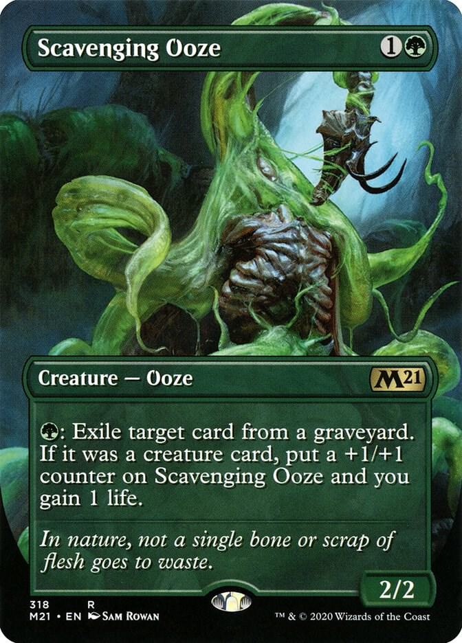 Scavenging Ooze (Alternate Art) 318 card from Core Set 2021