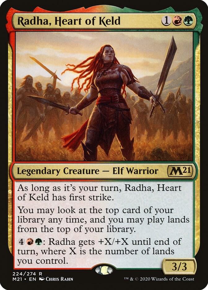 Radha, Heart of Keld 224 card from Core Set 2021