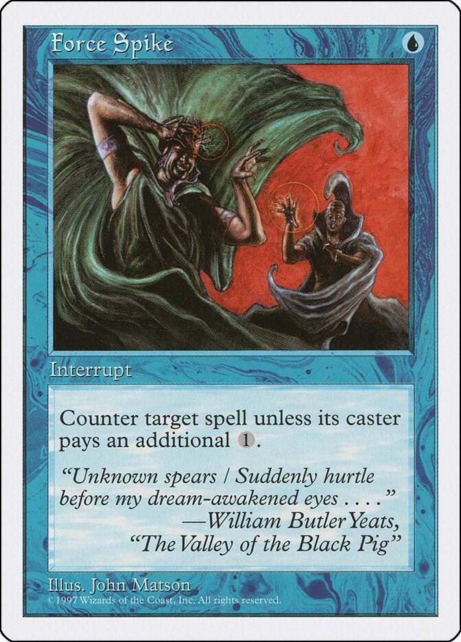 Force Spike card from Fifth Edition