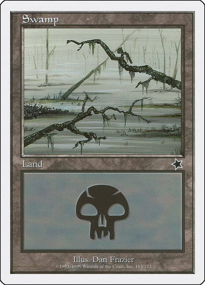 Swamp 163 card from Starter 1999