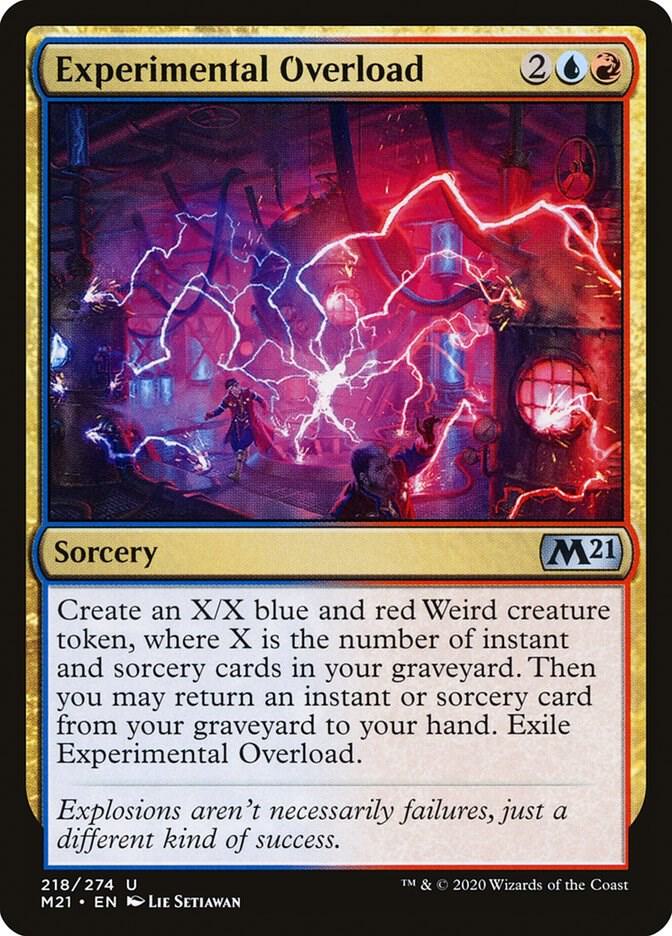 Experimental Overload 218 card from Core Set 2021
