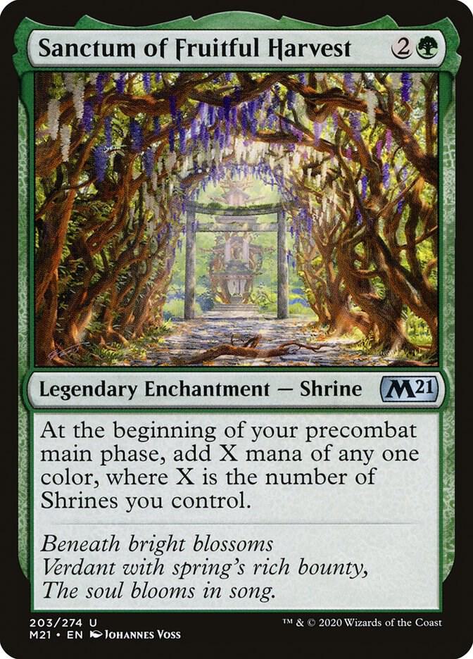 Sanctum of Fruitful Harvest 203 card from Core Set 2021