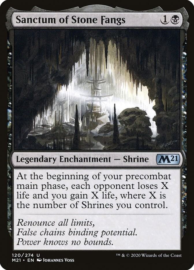 Sanctum of Stone Fangs 120 card from Core Set 2021