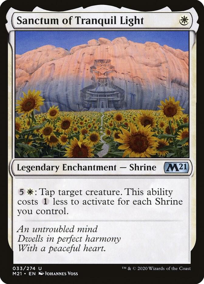 Sanctum of Tranquil Light 33 card from Core Set 2021
