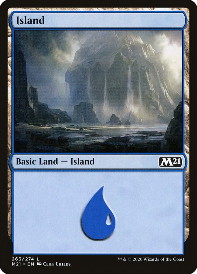 Island 263 card from Core Set 2021