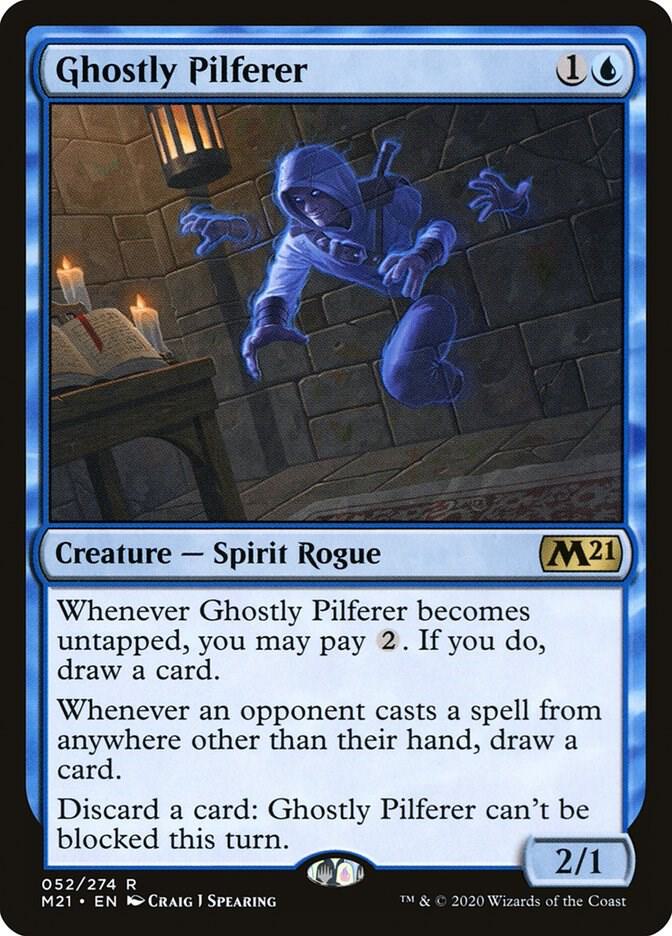 Ghostly Pilferer 52 card from Core Set 2021