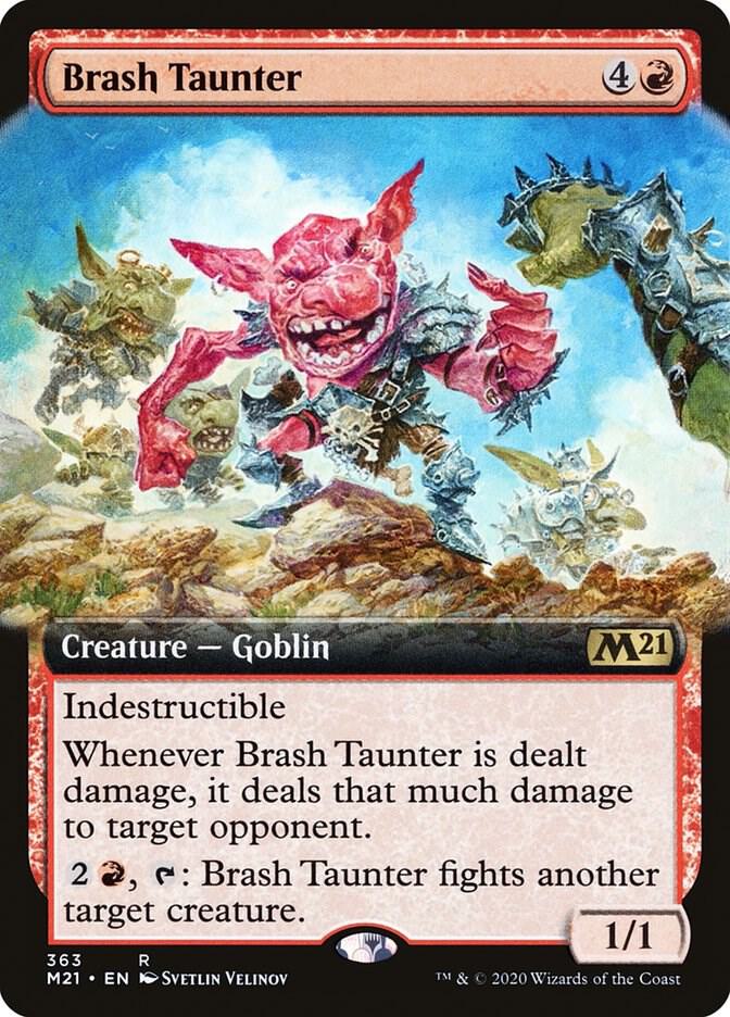 Brash Taunter (Extended Art) 363 card from Core Set 2021