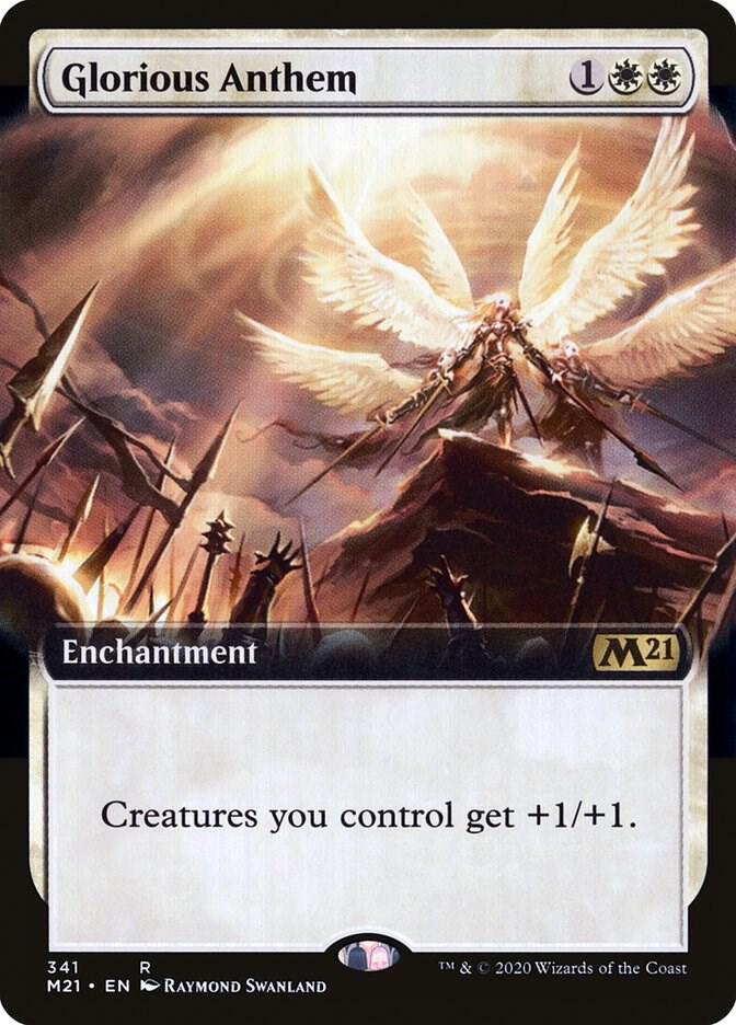 Glorious Anthem (Extended Art) 341 card from Core Set 2021