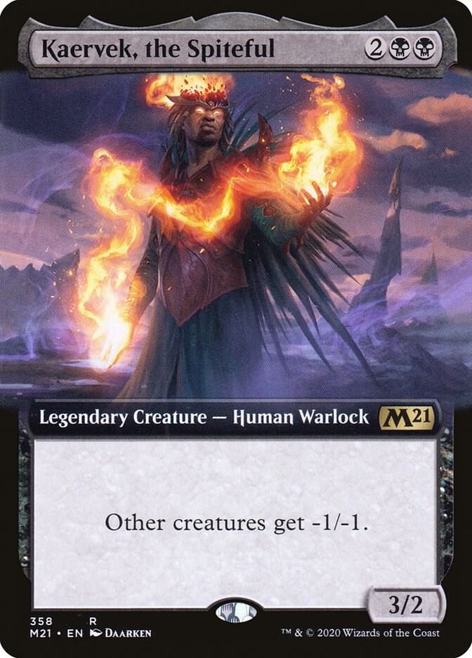 Kaervek, the Spiteful (Extended Art) 358 card from Core Set 2021