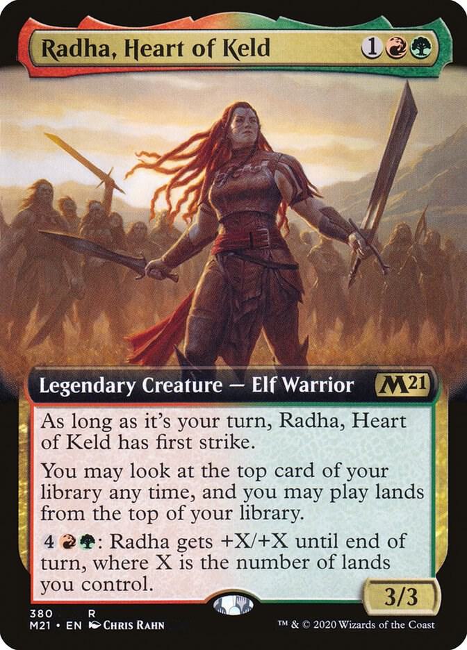 Radha, Heart of Keld (Extended Art) 380 card from Core Set 2021