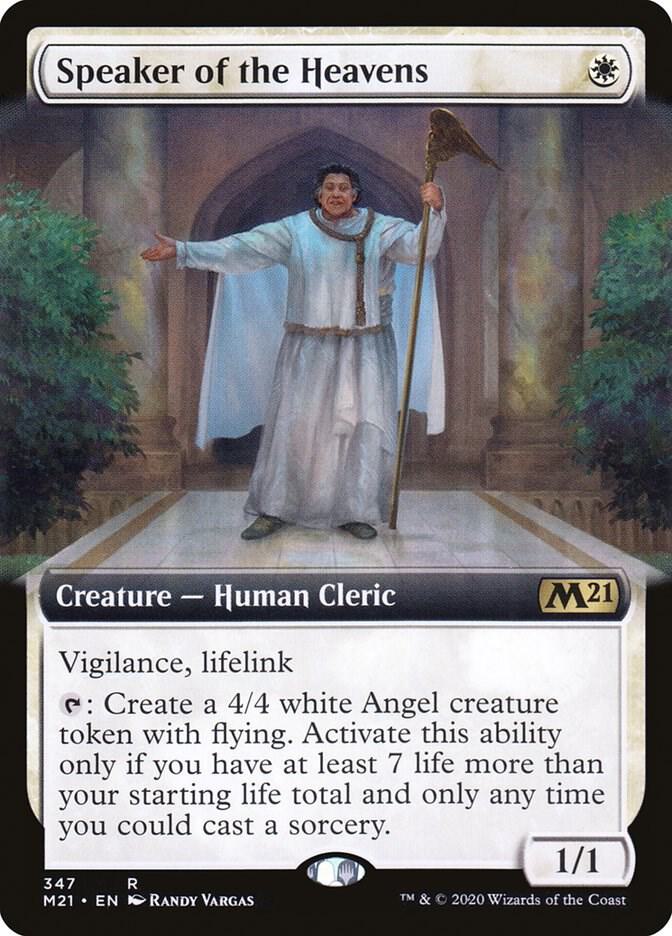 Speaker of the Heavens (Extended Art) 347 card from Core Set 2021