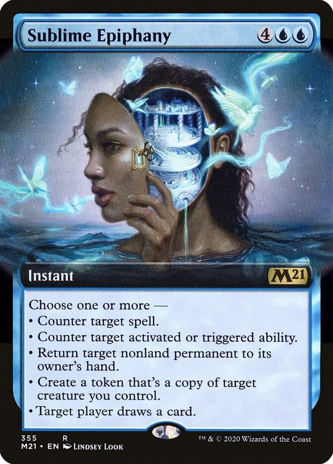 Sublime Epiphany (Extended Art) 355 card from Core Set 2021