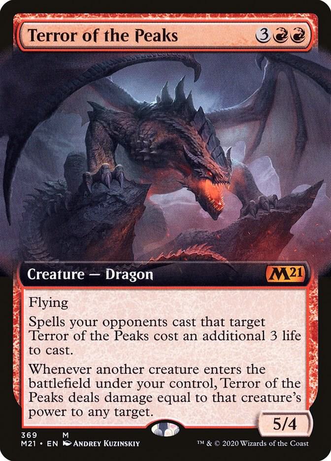 Terror of the Peaks (Extended Art) 369 card from Core Set 2021