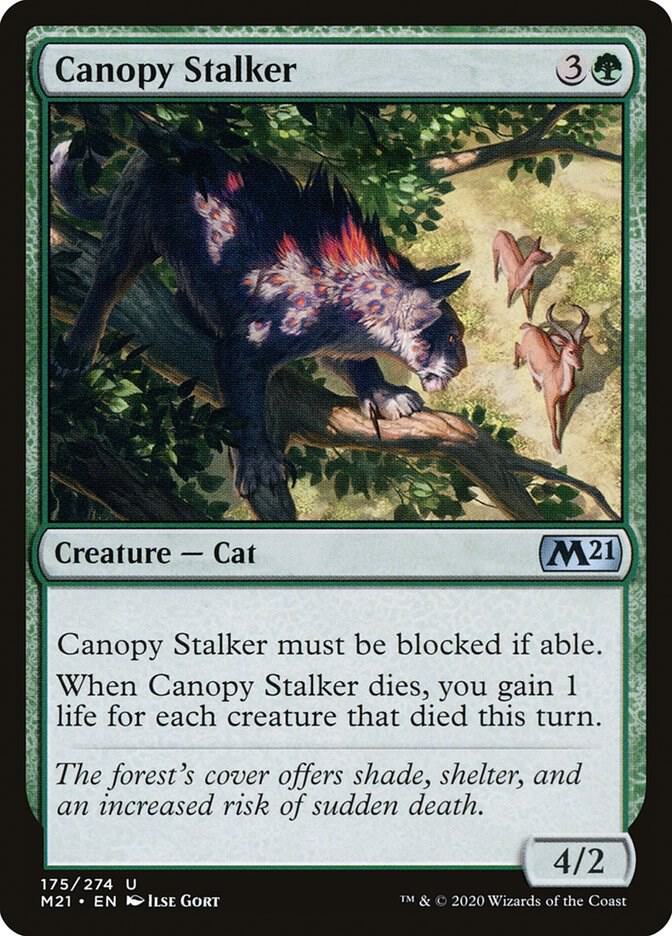 Canopy Stalker 175 card from Core Set 2021