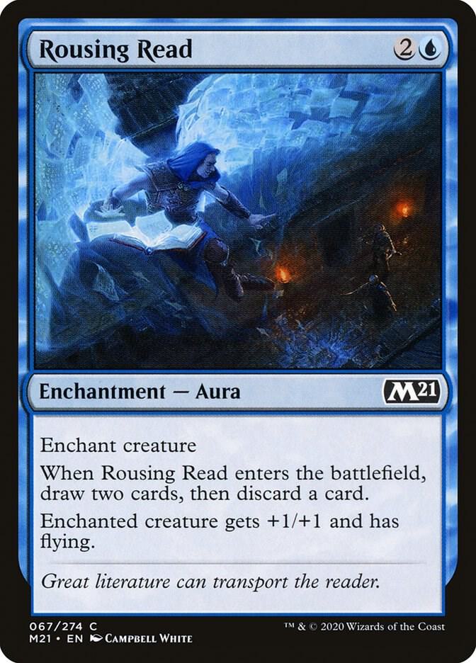 Rousing Read 67 card from Core Set 2021