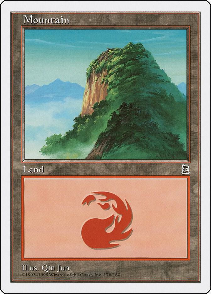 Mountain 176 card from Portal Three Kingdoms