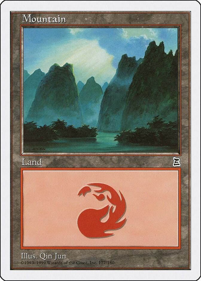 Mountain 177 card from Portal Three Kingdoms