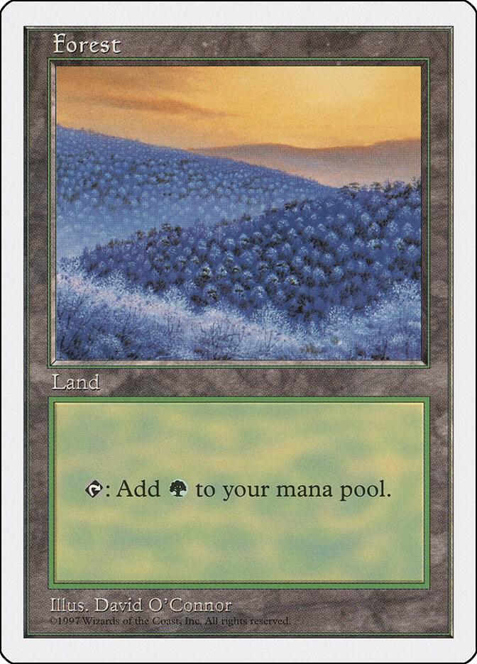 Forest 449 card from Fifth Edition