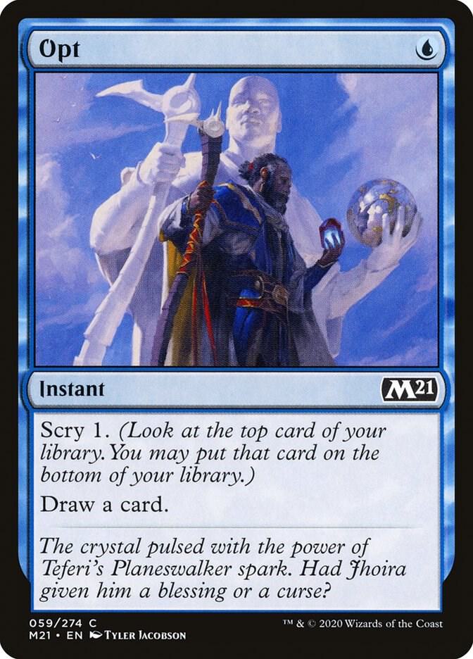 Opt 59 card from Core Set 2021