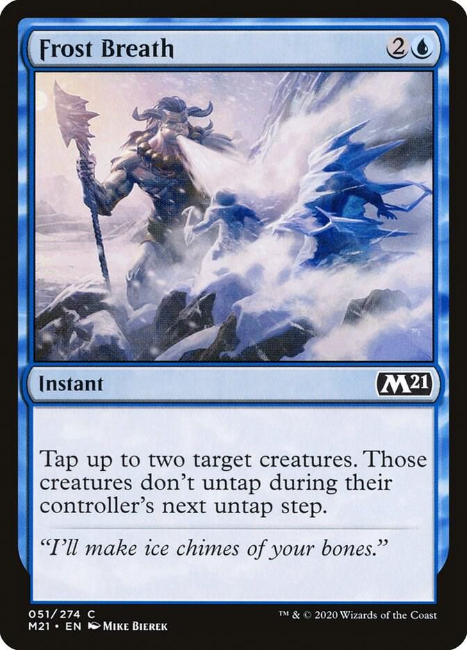 Frost Breath 51 card from Core Set 2021