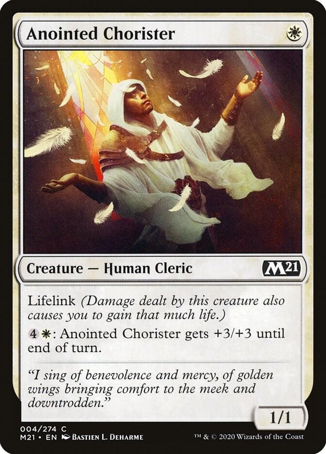 Anointed Chorister 4 card from Core Set 2021