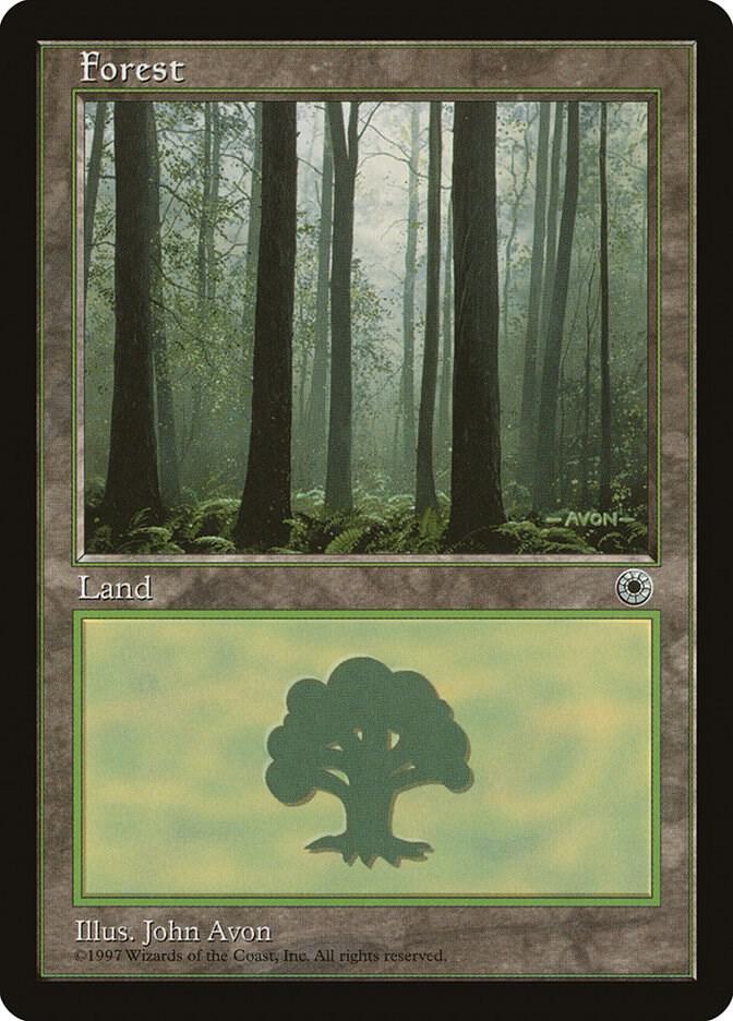 Forest (Ferns on Ground) card from Portal
