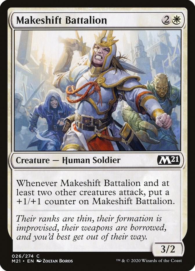 Makeshift Battalion 26 card from Core Set 2021