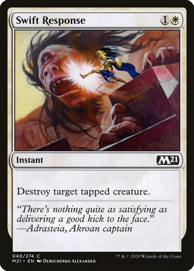 Swift Response 40 card from Core Set 2021