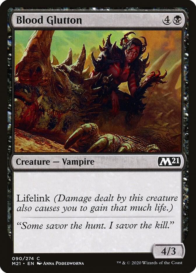Blood Glutton 90 card from Core Set 2021