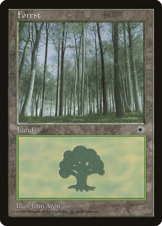 Forest (Pale Trees) card from Portal