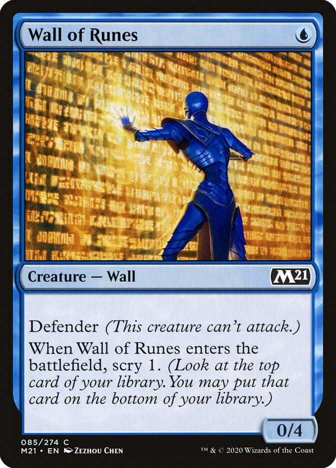 Wall of Runes 85 card from Core Set 2021
