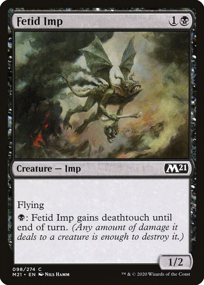 Fetid Imp 98 card from Core Set 2021