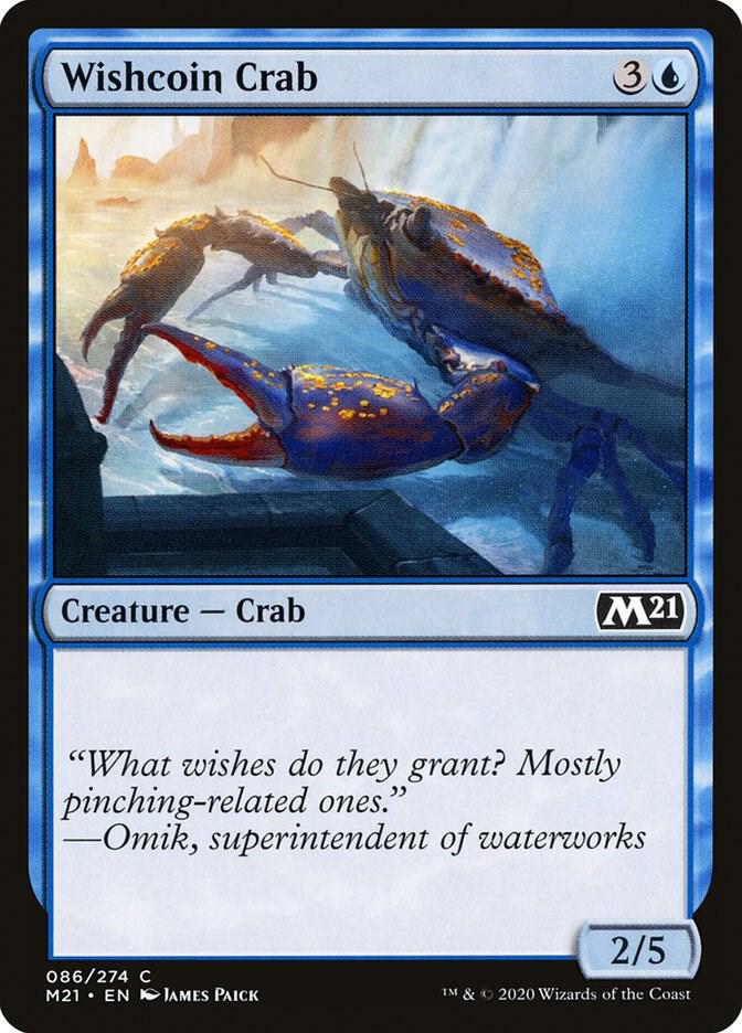Wishcoin Crab 86 card from Core Set 2021