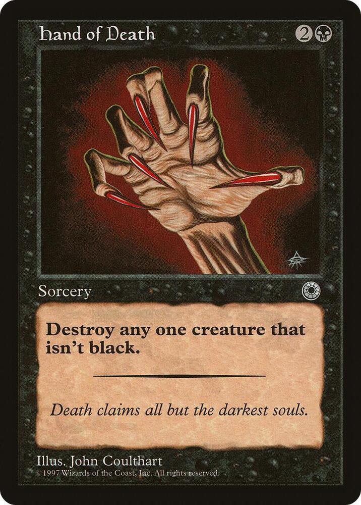 Hand of Death card from Portal