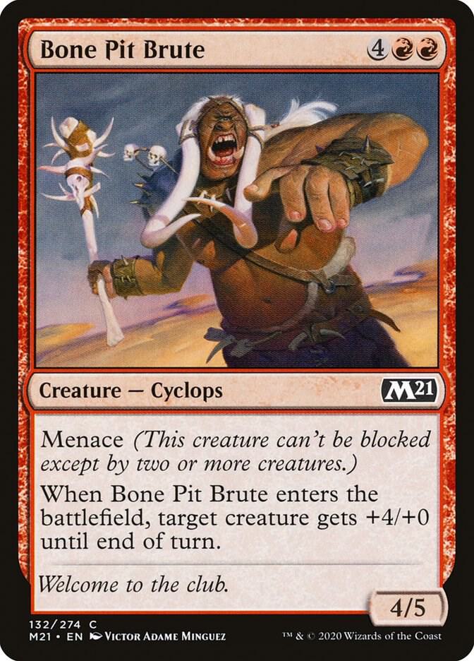 Bone Pit Brute 132 card from Core Set 2021