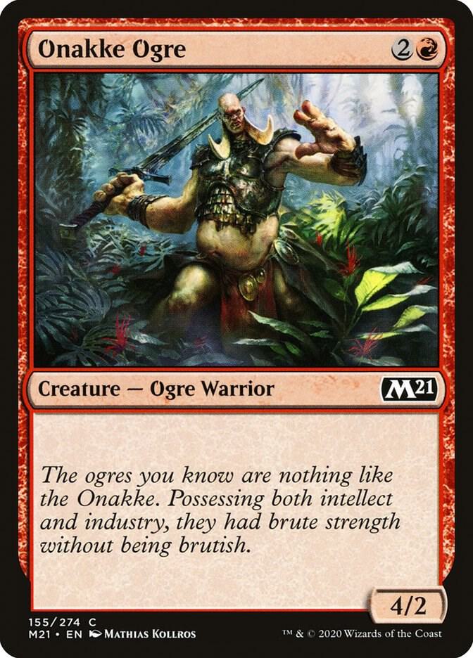 Onakke Ogre 155 card from Core Set 2021