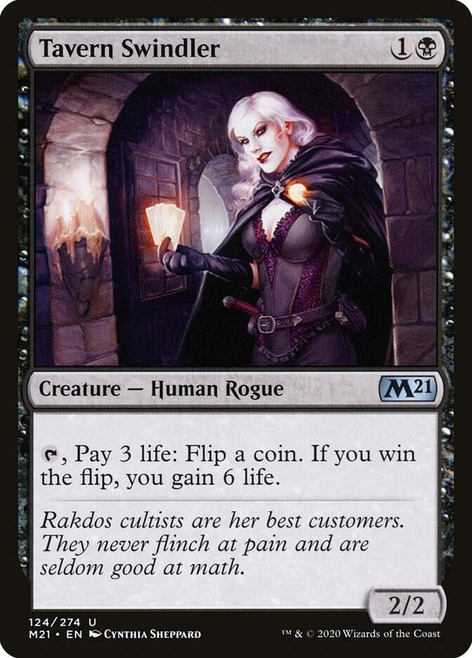 Tavern Swindler 124 card from Core Set 2021